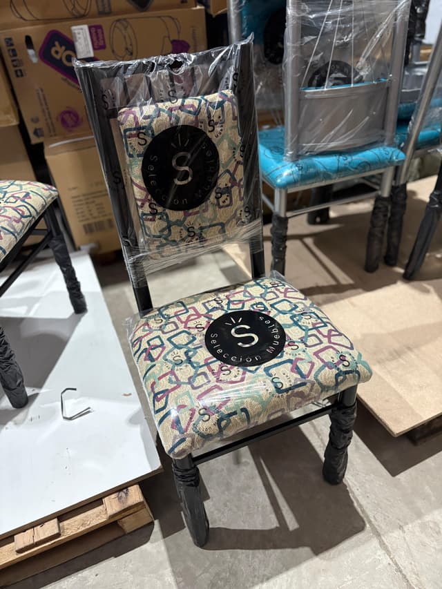 Silla Luna Caño Gris