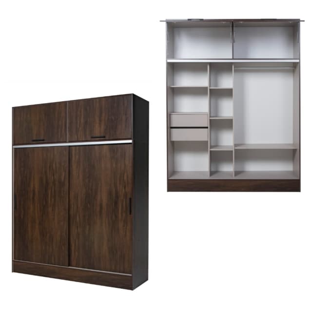 Placard Tana Piu Alpi 2 Puertas Corredizas con Baulera