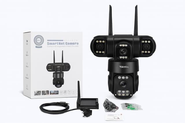 Camara de Seguridad Domo 4 Lentes HD Smart Net