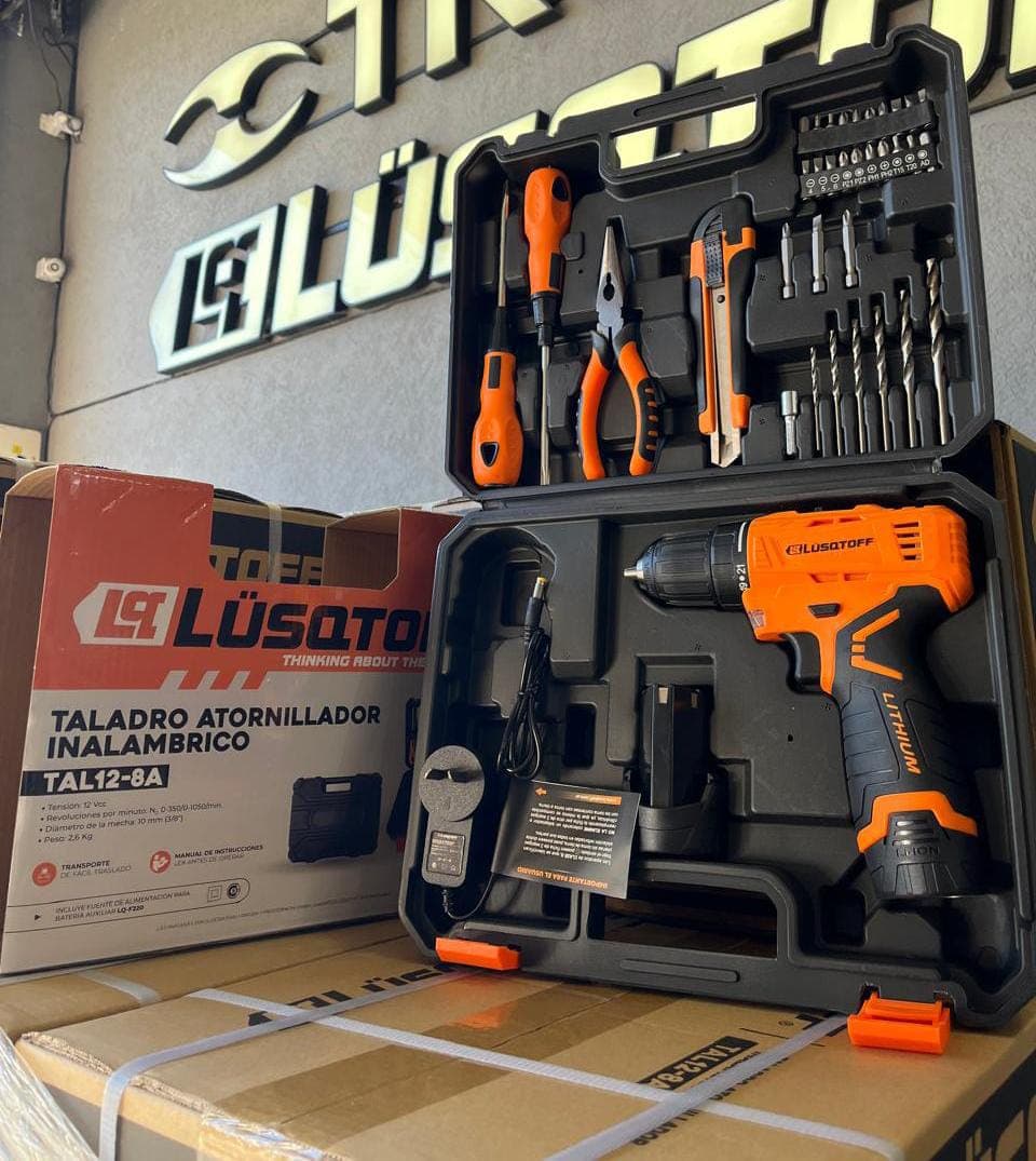 Taladro Atornillador Lusqtoff TAL12-8A