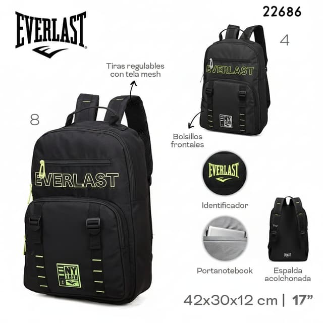 Mochila Everlast 22686
