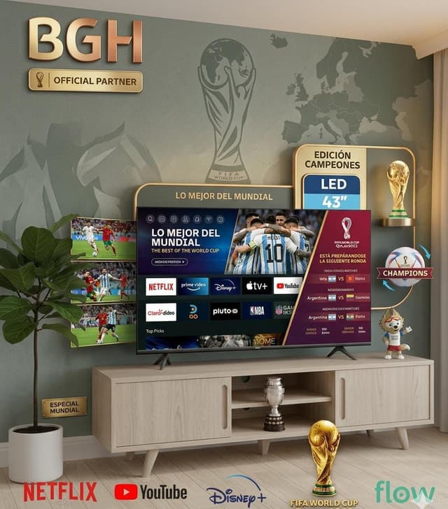 Smart Tv 43” Bgh Full Hd