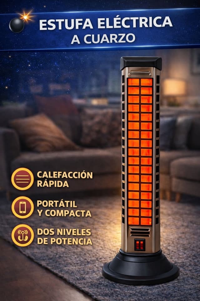 Estufa de Cuarzo 2 Velas