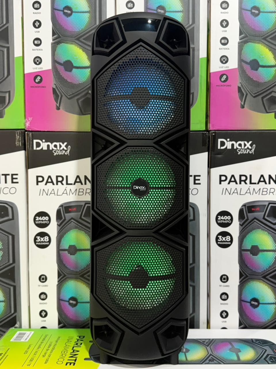 Parlante Dinax 3x8 Pulgadas