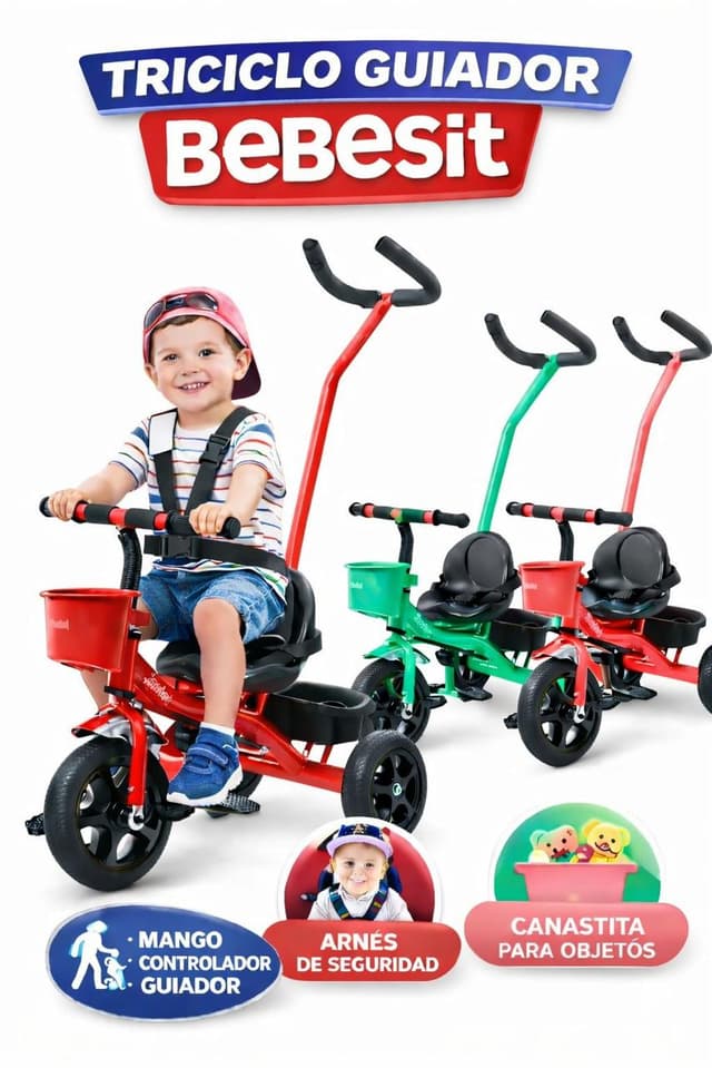 Triciclo Guiador Bebesit