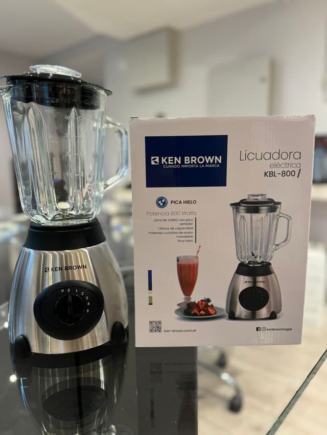 Licuadora Ken Brown Kbl-800 1,5l Jarra de Vidrio