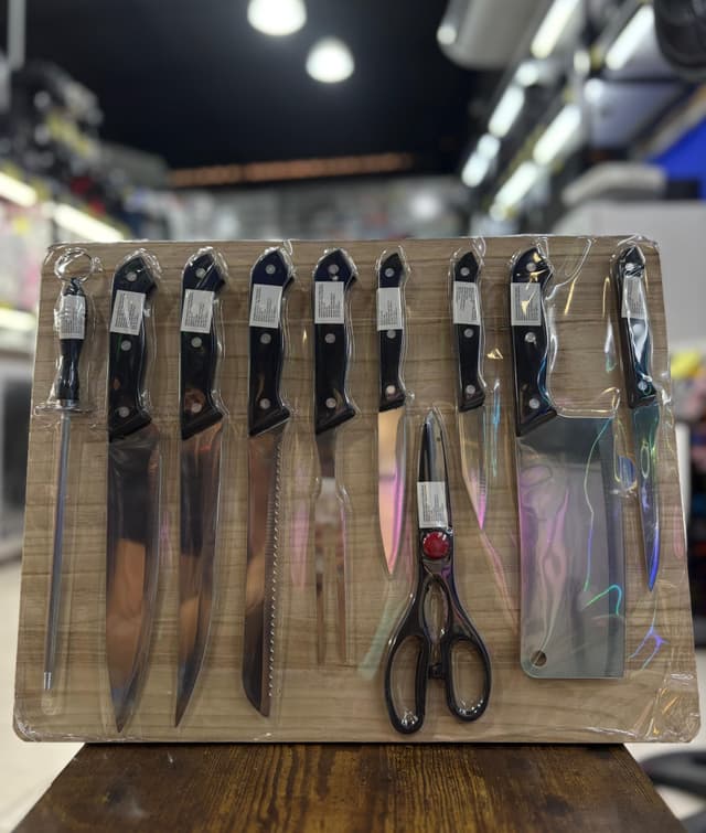 Set 11 Cuchillos con Base Jk-4132
