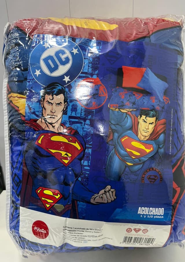 Acolchado Piñata Superman 1 1/2